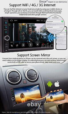 Android Touch Screen Car Stereo 7HD Double 2 Din Radio GPS Navi Wifi BT Player