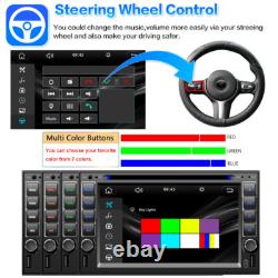 Apple/Android Carplay GPS Radio Double 2Din Car Stereo 6.2 CD DVD Player+Camera