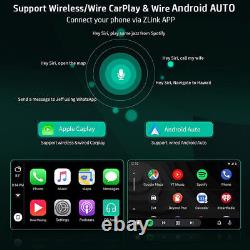Apple CarPlay 10.1 Double 2Din Car Stereo Android 11 Rotatable Radio + Camera