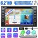 Apple Carplay 6.2 Double 2din Car Stereo Radio Android Auto Touch Cd Dvd Player