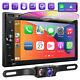Apple Carplay With Android Bluetooth Radio Double Din 6.2 Car Stereo Dvd Player