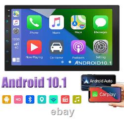 Apple Carplay Double 2 Din 7'' Car Stereo Radio Android 10.1 Player Touch+Camera