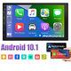 Apple Carplay Double 2 Din 7'' Car Stereo Radio Android 10.1 Player Touch+camera