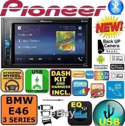 BMW E46 3 SERIES PIONEER BLUETOOTH TOUCHSCREEN USB Double Din Car Stereo Radio