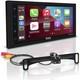 Boss 6.75 Touchscreen Carplay Android Auto Radio Bluetooth/usb/mp3 Rear Camera