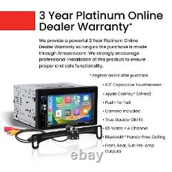 BOSS Audio Systems Elite BE62CP-C Car Stereo Apple CarPlay, 6.2 Double Din