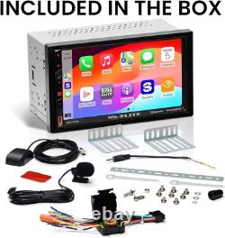 BOSS BE7ACP. WXC Car Stereo 2-Din Wireless Apple CarPlay Android Auto 7 SiriusXM
