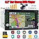 Backup Camera&gps 6.2 Double 2din Car Stereo Radio Cd Dvd Player Bluetooth Map
