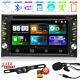 Backup Camera&gps Double 2din Car Stereo Radio Cd Dvd Player Bluetooth With Map