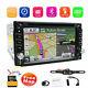 Backup Camera Gps Double 2din Car Stereo Radio Cd Dvd Player Bluetooth With Map+