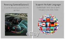 Backup Camera GPS Double 2Din Car Stereo Radio CD DVD Player Bluetooth with Map+