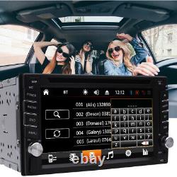 Backup Camera GPS Double 2 Din Car Stereo Radio CD DVD Player Bluetooth with Map