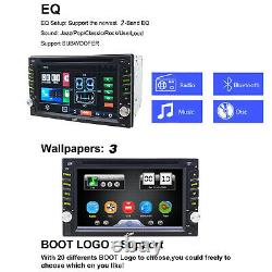 Backup Camera+GPS Double Din Car Stereo Radio DVD mp3 Player Bluetooth with Map