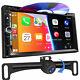 Backup Camera With Touch Bluetooth Radio Double Din 7 Car Stereo Dvd Player Cd