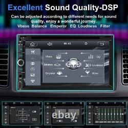 Backup Camera With Touch Bluetooth Radio Double Din 7 Car Stereo DVD Player CD