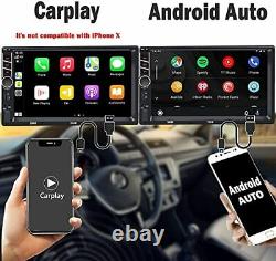 Binize 7 inch Car Stereo Radio with Apple Carplay Android Auto Double Din Tou