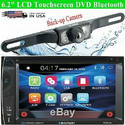 Blaupunkt Car Audio Double Din 6.2 Touchscreen DVD Bluetooth + Rear Camera XV95