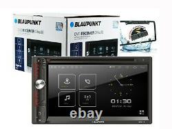 Blaupunkt Double Din Car Stereo 6.9 DVD CD Touch Screen Radio Mirror Link + cam