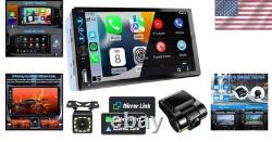 Bluetooth Double Din Car Radio with Backup Camera, Apple Carplay & Android Auto Bluetooth Double Din Car Radio with Backup Camera, Apple Carplay & Android Auto