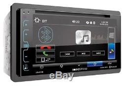 Bluetooth Glass Panel Touchscreen Double 2 Din Car Stereo Receiver W Install Kit