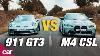 Bmw M4 Csl Vs Porsche 911 Gt3 Touring 4k