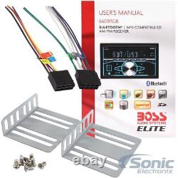 Boss 660BRGB Double DIN Bluetooth In-Dash CD/AM/FM Car Audio Stereo Receiver