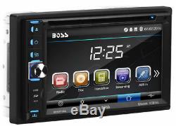 Boss BV9371BD Double DIN Bluetooth DVD Car Stereo with Removable 6.2 Touchscreen