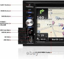 Boss BV9384NV 6.2 Double 2 Din Car DVD/CD MP3 Bluetooth Receiver GPS Navigation