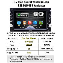 CAEMRA+Double 2Din 6.2 Car Stereo DVD GPS Head Unit In Dash Touch Radio