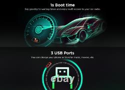 CAM+DVR+7IN Double 2Din In Dash Car Stereo with Carplay Android Auto 13 Bluetooth