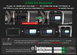 CAM+DVR+7IN Double 2Din In Dash Car Stereo with Carplay Android Auto 13 Bluetooth