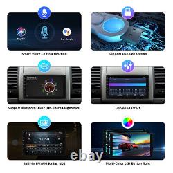 CAM+DVR+OBD+ Android 10 8-Core Carplay Double 2DIN 7 Car Stereo Radio GPS Audio
