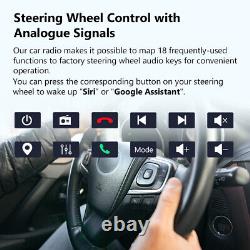 CAM+DVR+OBD+Double Din Android Auto 10.1 IPS Car Stereo Apple CarPlay Radio GPS