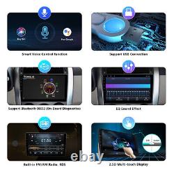 CAM+Double 2DIN 10.1 Rotatable Car Stereo Radio Android 10 Touch Screen GPS DSP