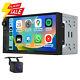 Cam+double 2din 7 Wireless Apple Carplay Android Auto Car Radio Receiver Stereo