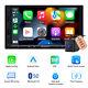 Cam+double 2 Din 7 Qled Touch Screen Android Auto Car Audio Stereo Gps Radio Fm