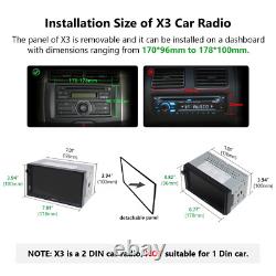 CAM+In Dash 7 QLED Double Din Car Stereo CarPlay Android Auto Radio GPS Nav DSP