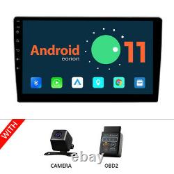 CAM+OBD+ 10.1 Android Auto 11 CarPlay Double 2 Din Car Stereo GPS Tracker Radio