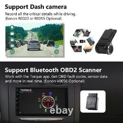 CAM+OBD+DVR+7 Android 10 8Core Double 2 Din Car Stereo GPS Navigator CarPlay FM