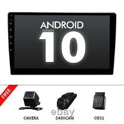 CAM+OBD+DVR+Double 2DIN In Dash 10.1 Android 10 Car Stereo Radio GPS Navi Audio