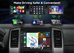 CAM+Wireless CarPlay Android 13 Auto 7 IPS Double 2 DIN Car Stereo Radio GPS BT