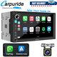 Carpuride 7inch Touchscreen Double Din Car Stereo Wireless Carplay Android Auto