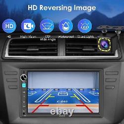 CARPURIDE 7Inch Touchscreen Double Din Car Stereo Wireless Carplay Android Auto