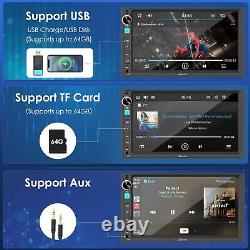 CARPURIDE NEW 7 Inch Double Din Car Stereo Wireless Apple Carplay Android Auto