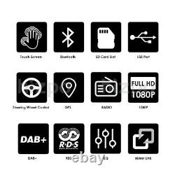 CD DVD Double Din car mp5 stereo player USB Bluetooth Mirror Link Radio RDS MAP