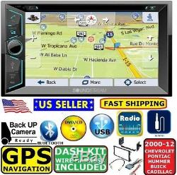 CHEVY-GMC GPS NAVIGATION Cd Dvd Bluetooth Radio Stereo Double Din Dash Kit Car