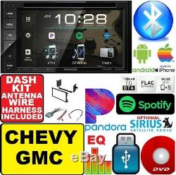 CHEVY-GMC KENWOOD Cd Dvd usb Bluetooth car Radio Stereo Double Din Dash Kit