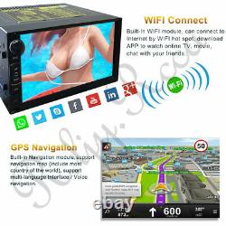 Camera + 7 Android 8.1 Double 2Din Car Stereo Radio GPS Wifi Mirror Link Player