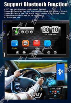 Camera 7inch Double 2DIN Touch Bluetooth DVD/CD Player Car Stereo FM Radio SWC