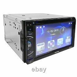 Car Double Din 6.2 Touchscreen DVD Usb Digital Media Bluetooth Stereo +camera